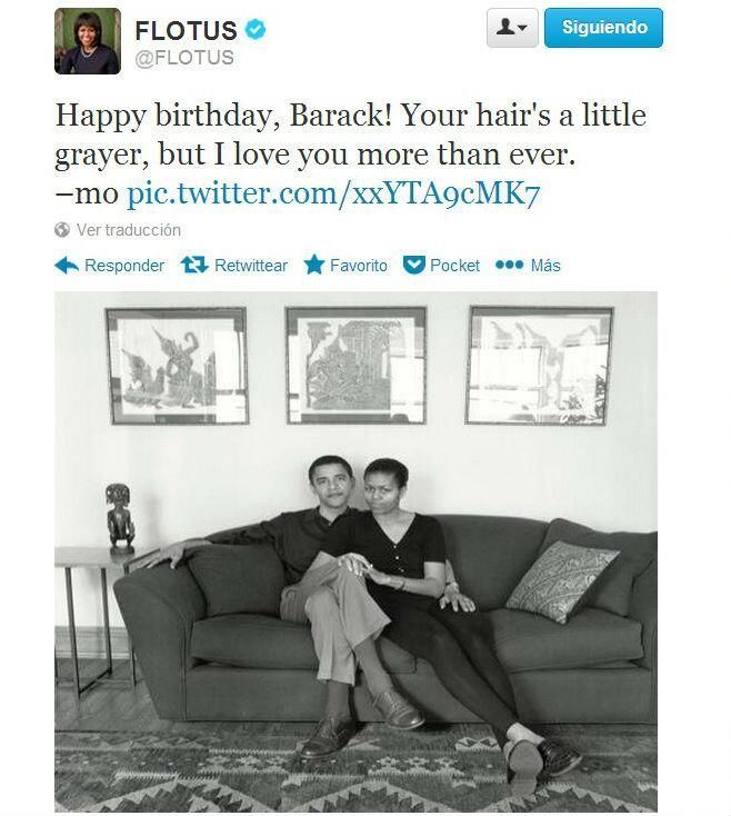 Obama oslavil 52. narozeniny, manželka mu popřála na Twitteru