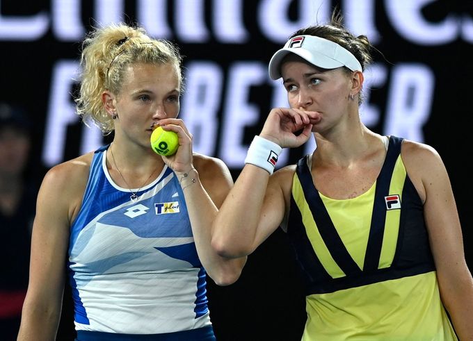 Barbora Krejčíková, Kateřina Siniaková - finále Australian Open 2023