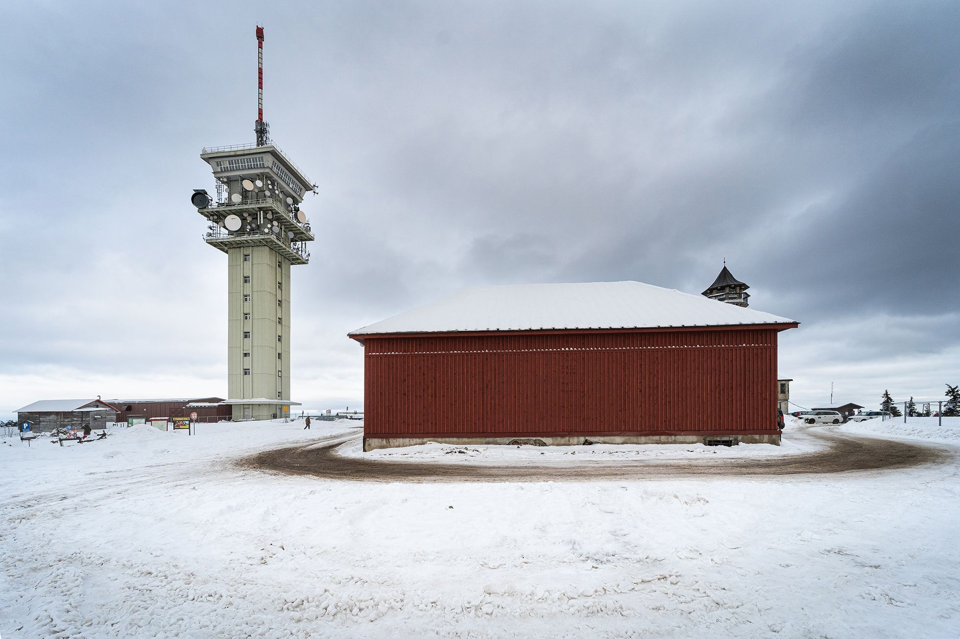 Koronavirus, leden 2021 - prázdné sjezdovky v Krušných horách, Klínovec