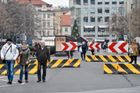 Praha musela posouvat protiteroristické zábrany na Václavském náměstí, překážely popelářům
