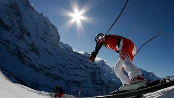 Legendární Lauberhorn: Alpská krása při sjezdovém lyžování