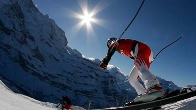 Legendární Lauberhorn: Alpská krása při sjezdovém lyžování