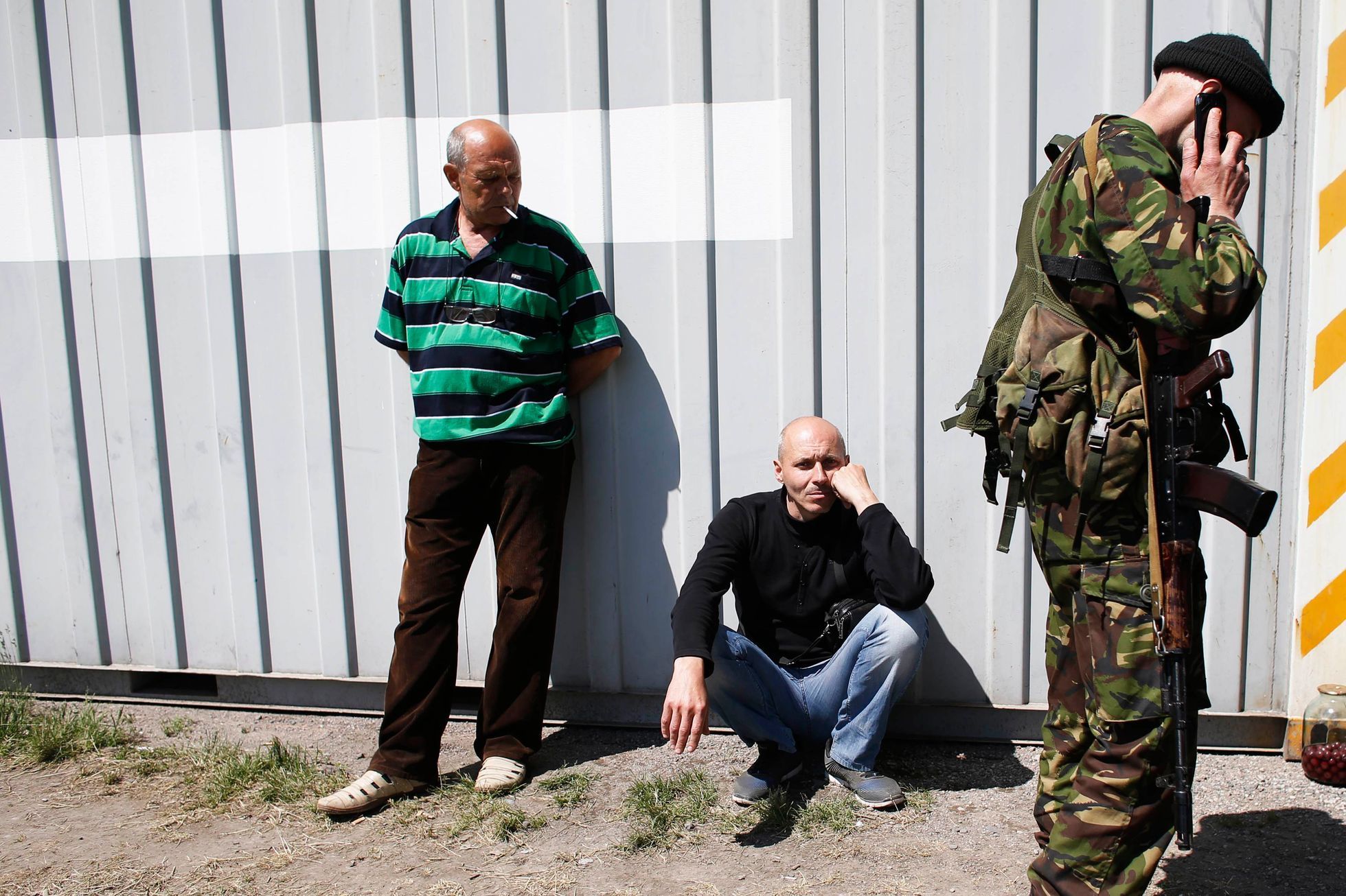 Zadržení padělatelé v Mariupolu.