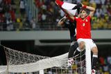 Egyptská sláva: Zidan a gólman El-Hadari se radují z titulu