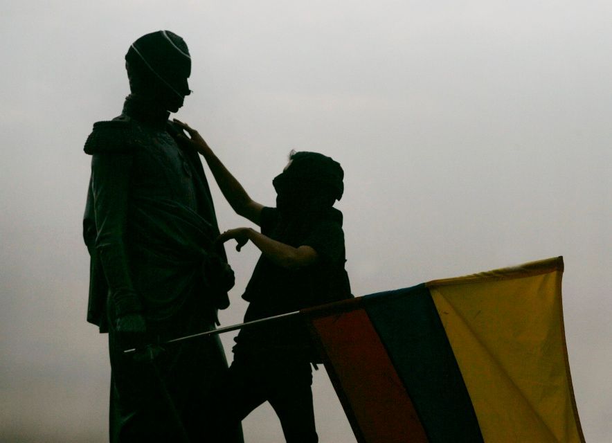 Studentské protesty v Bogotě