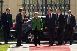 Angela Merkelová na návštěvě Prahy
