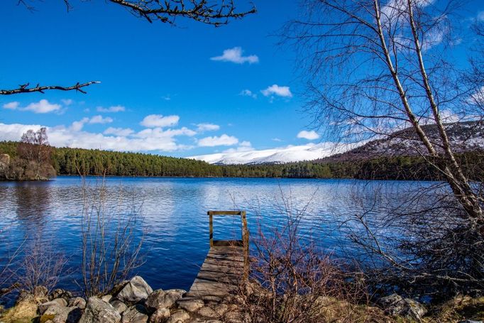 Loch an Eilein, Aviemore, Skotsko