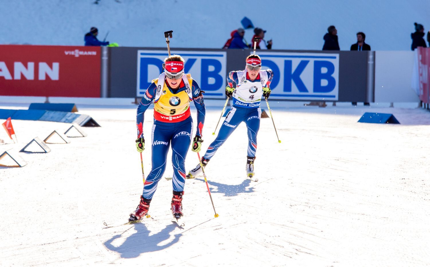 SP v Pokljuce, stíhačka Ž: Gabriela Soukalová a Veronika Vítková