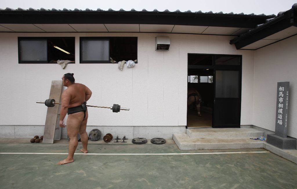 Japonští sumo na "letním táboře"