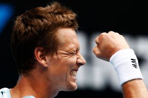 Je to tam! Berdych slaví, Nadal byl na ručník