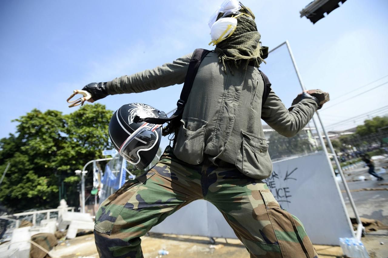Thajsko - demonstrace - prosinec 2013
