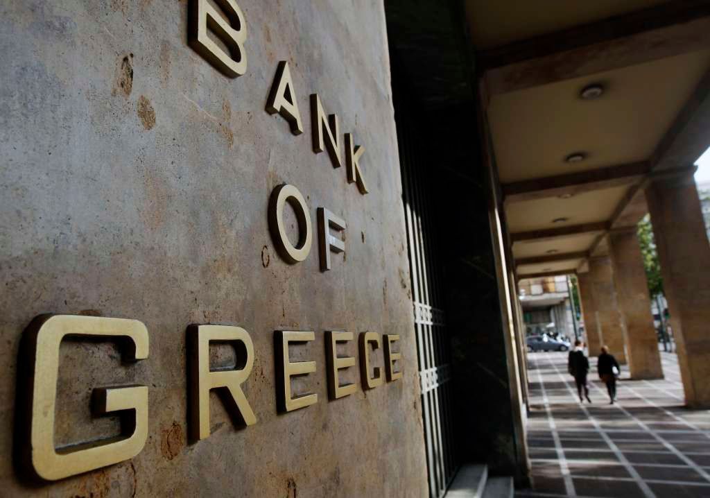 Centrální bankou Řecka je Bank of Greece