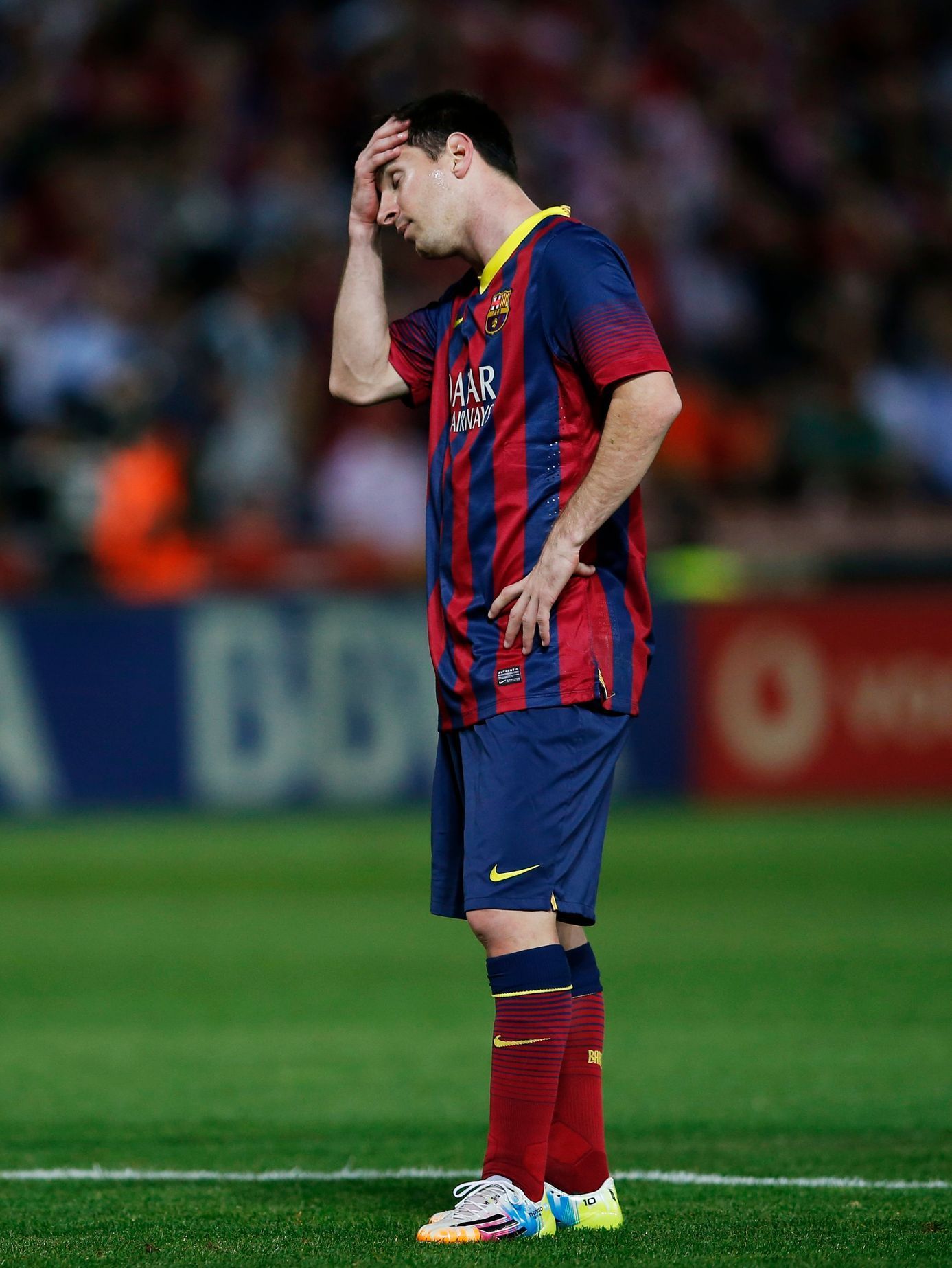 Lionel Messi po prohře v Grenadě