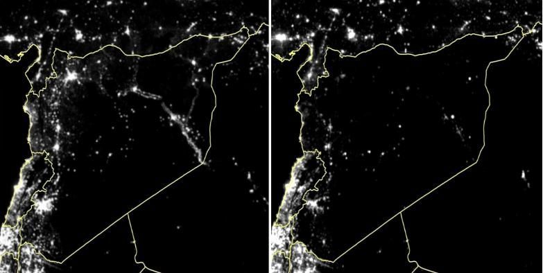 Sýrie - světla - kombo fotky