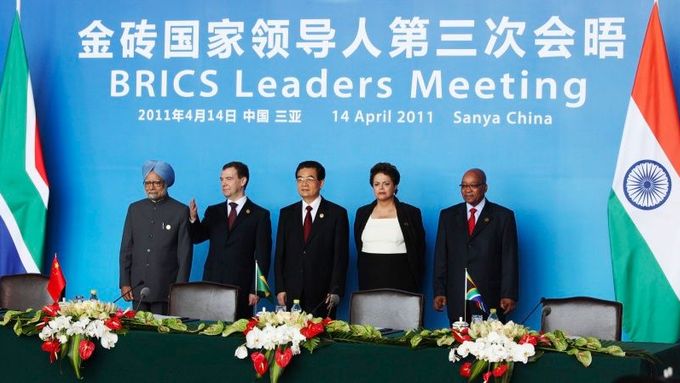 Nejvyšší představitelé zemí skupiny BRICS