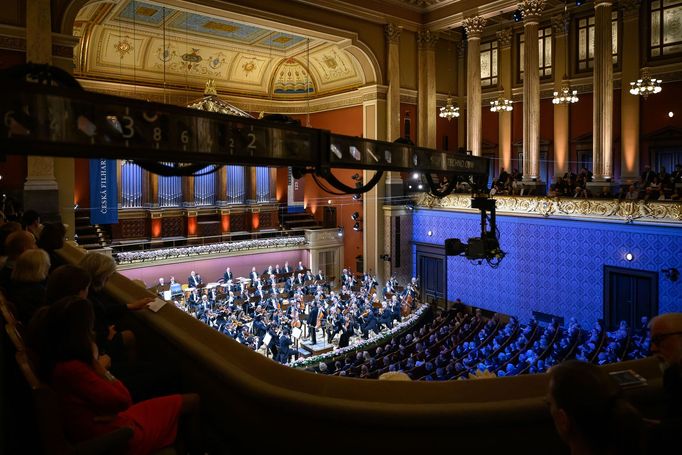 Snímek ze zahajovacího koncertu sezony České filharmonie.