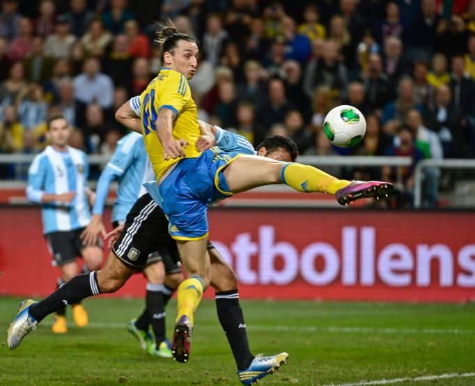 Fotbal, Švédsko - Argentina: Zlatan Ibrahimovič (Švédsko)