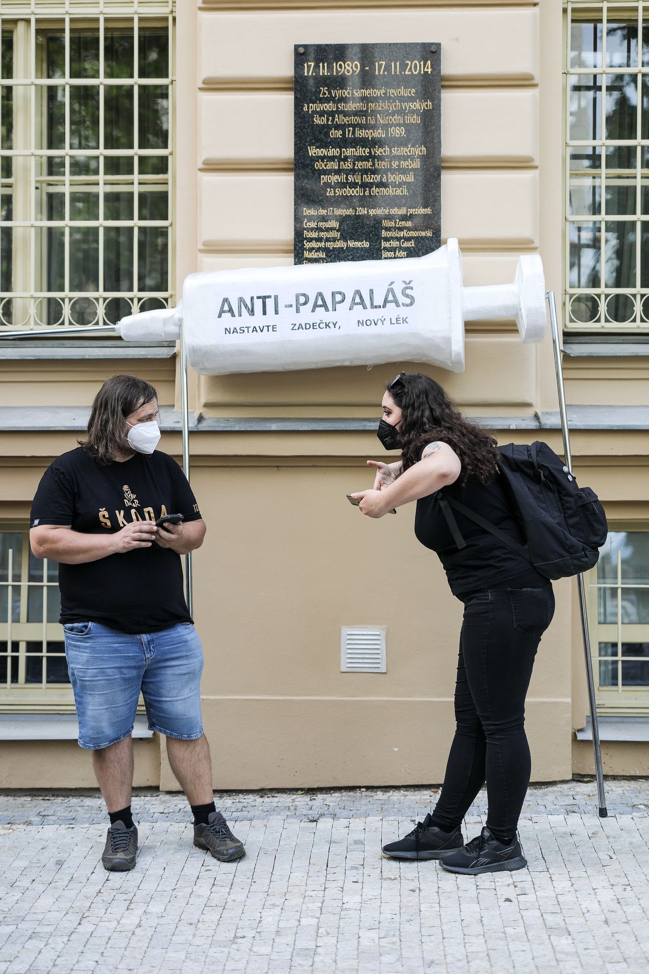 Demonstrace a pochod Milion chvilek pro demokracii, protest, Marie Benešová