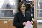 Prezidentské volby na Tchaj-wanu vyhrála vůdkyně opozice, zemi poprvé povládne žena