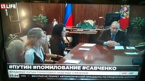 Putin a Savčenková