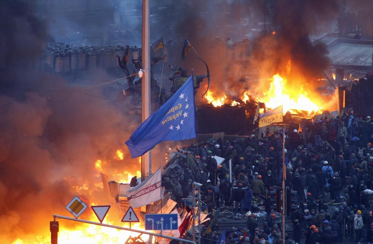 Ukrajina - Kyjev - demonstrace - Majdan