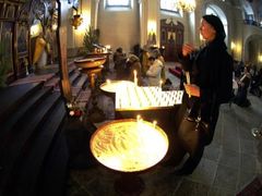 PRAHA (ČR) - Vánoční pravoslavná bohoslužba podle juliánského kalendáře se uskutečnila 6. ledna v katedrálním chrámu sv. Cyrila a Metoděje v Praze.