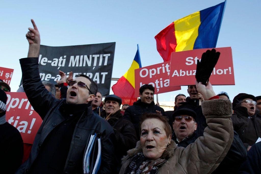 Demonstrace v Rumunsku