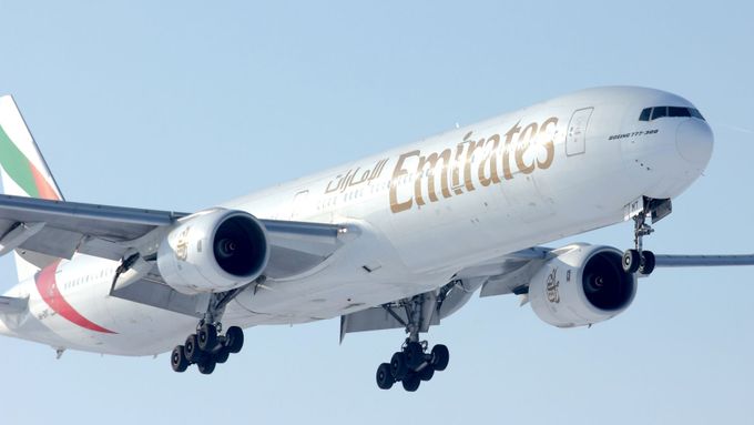 Letadlo společnosti Emirates