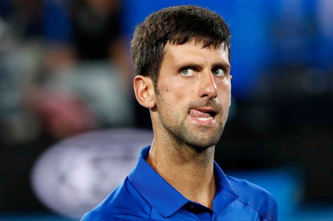 Novak Djokovič ve finále Australian Open 2019.