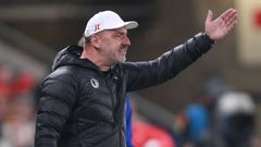 Jindřich Trpišovský v zápase 13. kola F:L Slavia - Plzeň