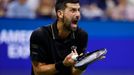 Novak Djokovič v utkání 3. kola US Open 2025