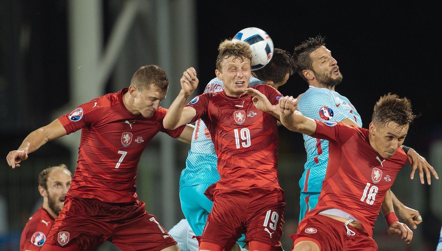 Euro 2016, Česko-Turecko: Tomáš Necid, Vladimír Darida a Josef Šural