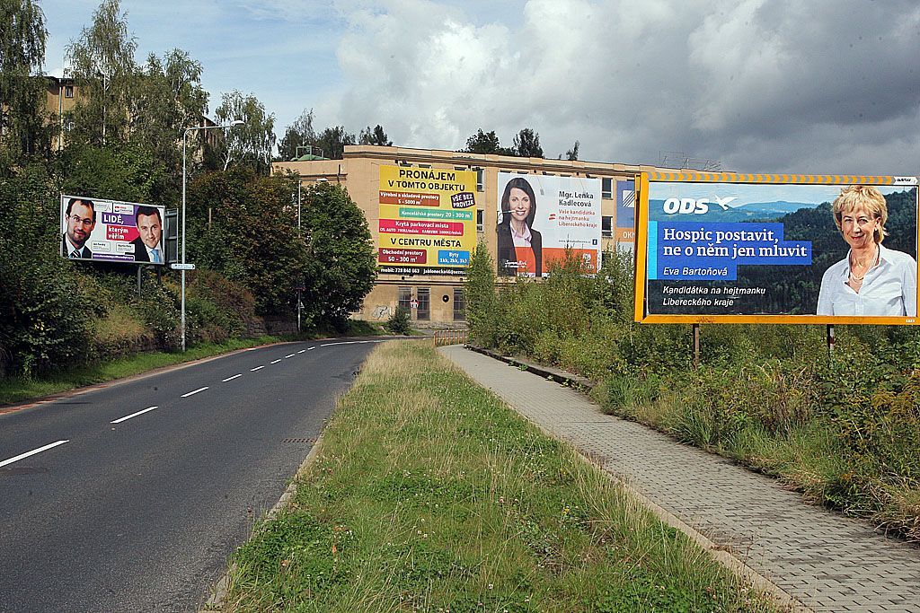 Předvolební plakáty v Liberci