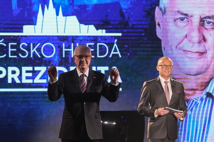 Prezidentská televizní debata na televizi Prima.