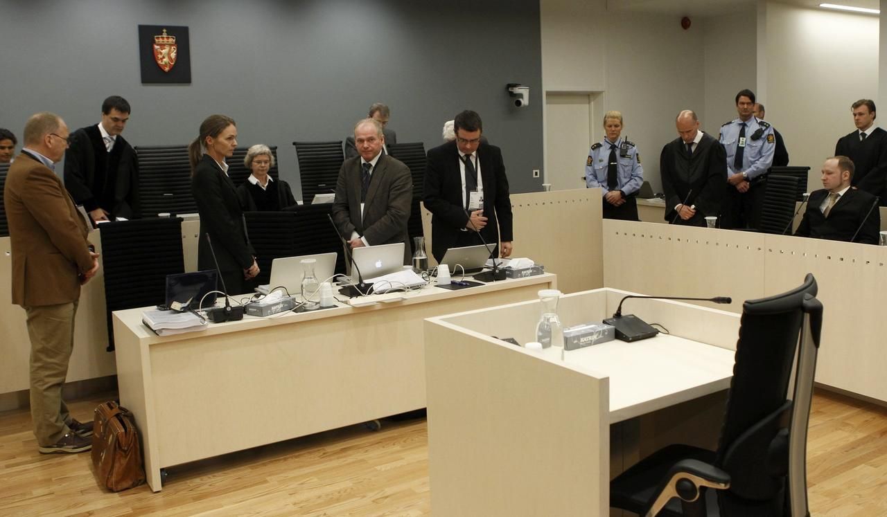 Breivik u soudu