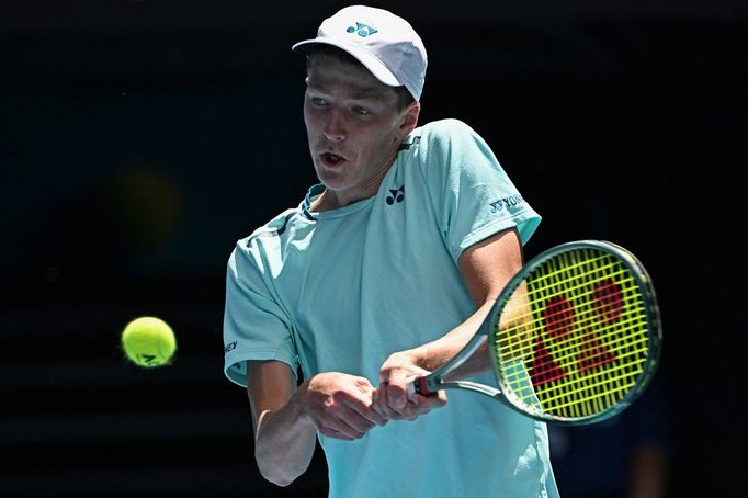 Jan Kumstát ve finále juniorky Australian Open 2024