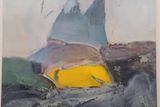 Mirek Kaufman: Dvojitá sopka, 2018 až 2019, akryl a olej na plátně, 150 x 130 cm