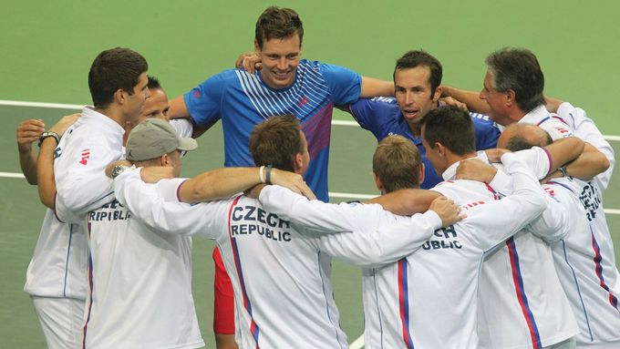 Český daviscupový tým je v současnosti v žebříčku suverénně první.