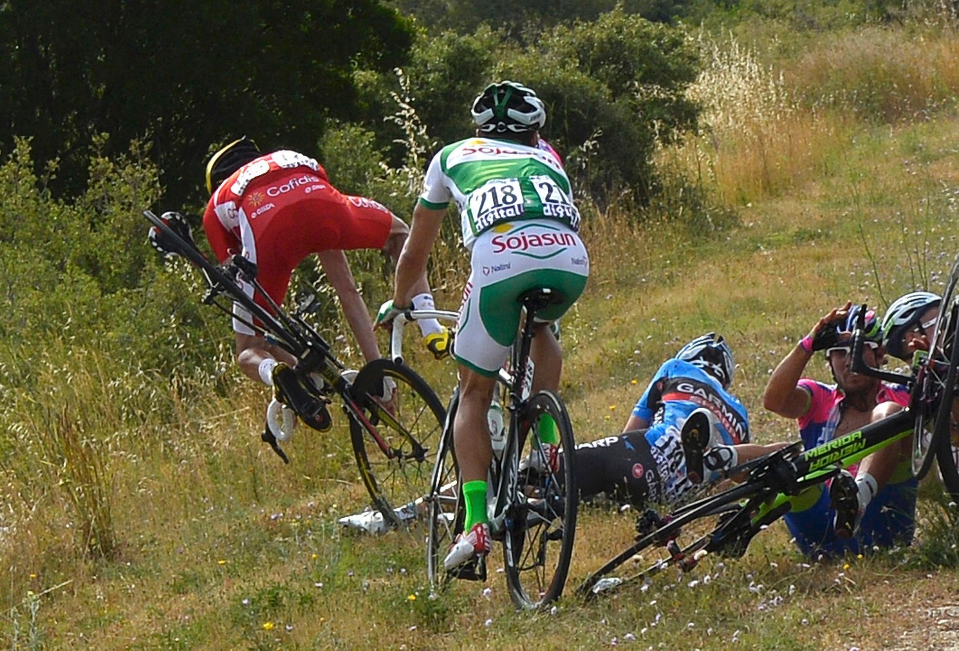 Tour de France 2013 - pády v páté etapě