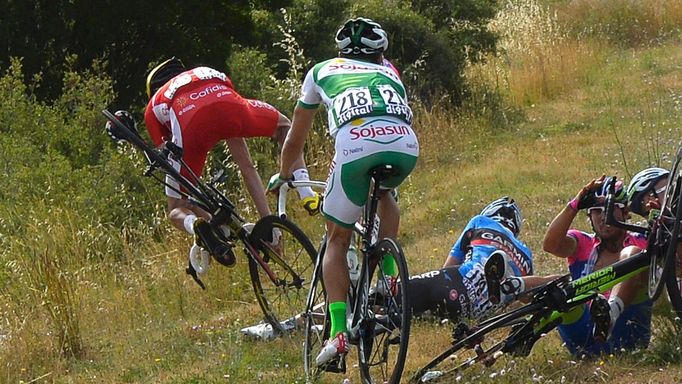 Tour de France 2013 - pády v páté etapě