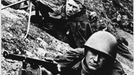 STALINGRAD TRENCH Red Army troops in a trench. Date: 1942-43 Source: Photograph by E. Haldei MELEDIN COLLECTION