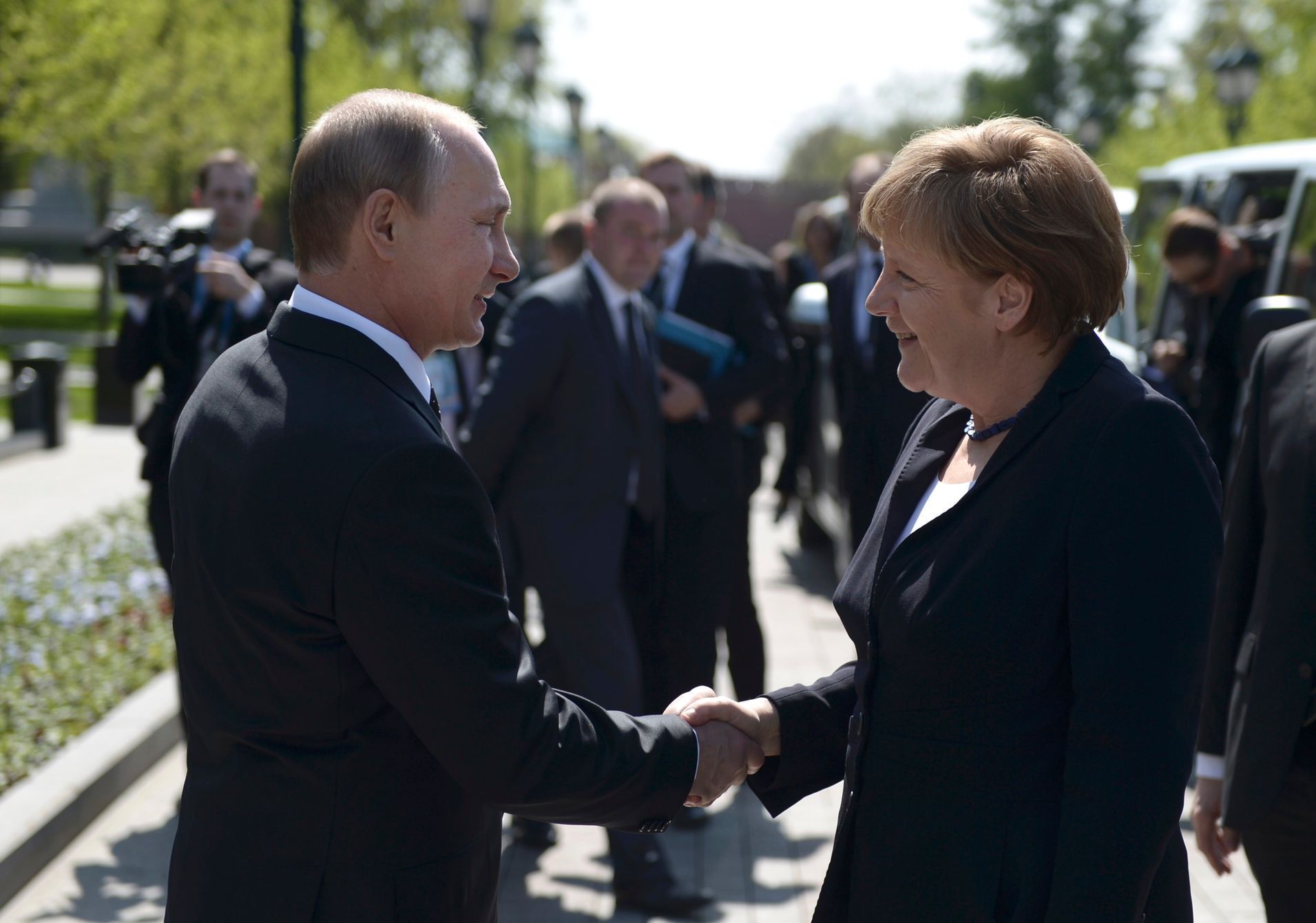 Putin a Merkelová