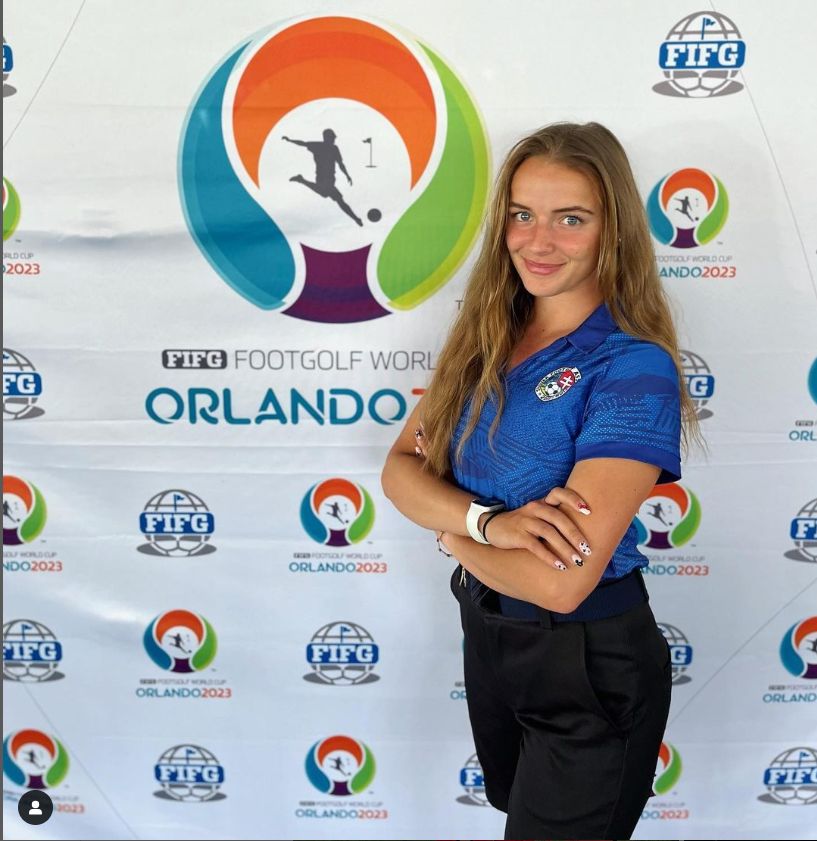 Lucia Čermáková na MS ve footgolfu v Orlandu