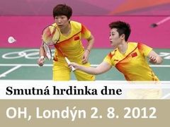 Čínské badmintoniskty Wang Siao-li a Jü Jang