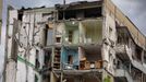 Trosky domy číslo 118 po útoku ruskou raketou ve městě Dnipro na Ukrajině. Lednový útok zničil 236 bytů, ve kterých zemřelo šestačtyřicet lidí, z toho šest dětí.