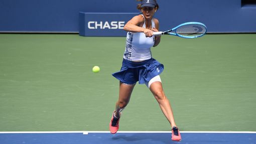 Cvetana Pironkovová ve čtvrtfinále US Open 2020.