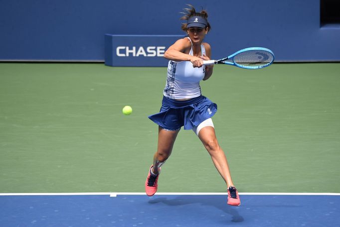 Cvetana Pironkovová ve čtvrtfinále US Open 2020.