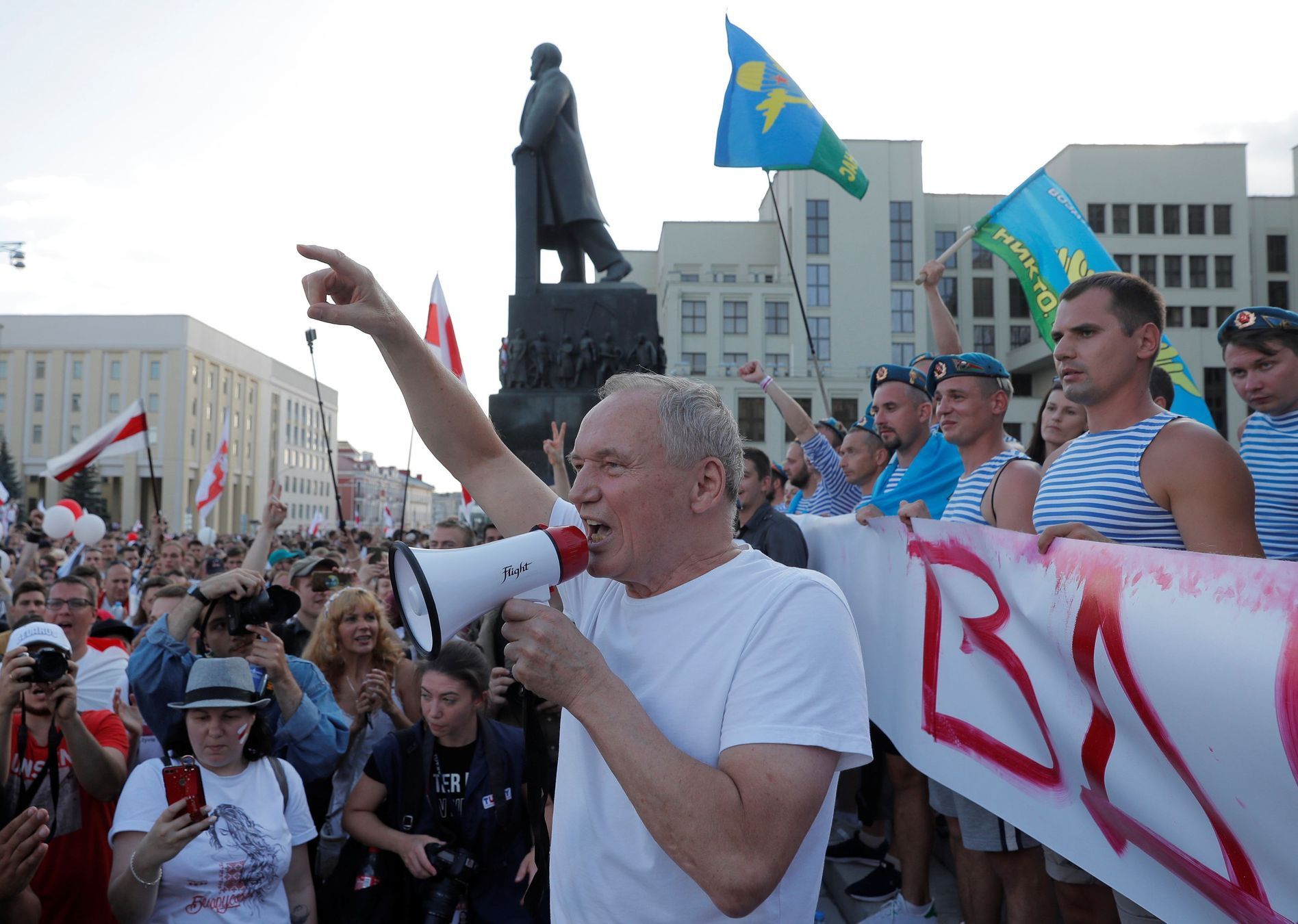 bělorusko protest demonstrace minsk protivládní