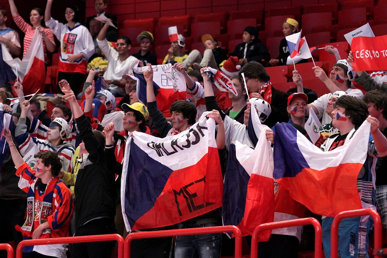 Hokej, MS 2013: Česko - Norsko: čeští fanoušci