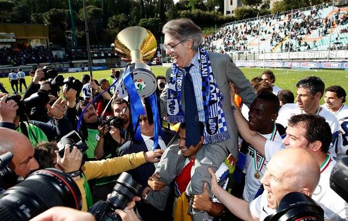 Massimo Moratti slaví titul